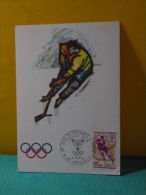 Carte Maxi / FDC, Jeux Olympiques D´Hiver - 38 Grenoble - 27.1.1968 - 1er Jour - Winter 1968: Grenoble