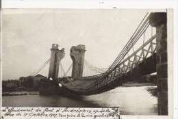 L'EFFONDREMENT DU PONT D'ANDREZIEUX APRES LA CRUE DU 17 OCTOBRE 1907 (VUE PRISE DE LA RIVE GAUCHE) CARTE PHOTO - Andrézieux-Bouthéon