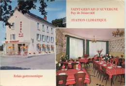 CPSM 63 ST GERVAIS D AUVERGNE HOTEL DE LA PLACE     Grand Format 15 X 10,5 - Saint Gervais D'Auvergne