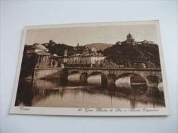 Torino La Gran Madre Di Dio  E Monte Capuccini PONTE TRAM - Bridges