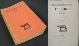 ÉLÉGIES De PROPERCE / Édition BILINGUE Français-Latin / Première Édition De 1929 - Old Books