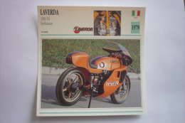 Transports - Sports Moto - Carte Fiche Technique Moto ( Laverda 1000 V6 Endurance ( Course ) -1978 ( Description Au Dos - Sport Moto