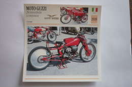Transports - Sports Moto-carte Fiche Technique Moto ( Moto-guzzi 250 Monocylindre à Compresseur ( Course ) -1939 - Motociclismo