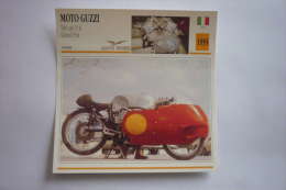 Transports - Sports Moto-carte Fiche Technique Moto ( Moto-guzzi 500cm3 V8 Grand Prix ( Course ) -1955 - Motorcycle Sport