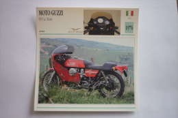 Transports - Sports Moto-carte Fiche Technique Moto ( Moto-guzzi 850 Le Mans ( Sport ) -1976 ( Description Au Dos - Sport Moto