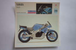 Transports - Sports Moto-carte Fiche Technique Moto ( Yamaha Morpho  ( Prototype  ) -1990 ( Description Au Dos - Motorradsport