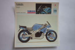 Transports - Sports Moto-carte Fiche Technique Moto ( Yamaha Morpho  ( Prototype  ) -1990 ( Description Au Dos - Sport Moto