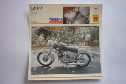 Transports - Sports Moto-carte Fiche Technique Moto ( Yamaha 250 Yd1  ( Tourisme ) -1957 ( Description Au Dos - Moto Sport
