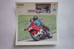 Transports - Sports Moto-carte Fiche Technique Moto ( Yamaha 1000 Gts  ( Tourisme ) -1993 ( Description Au Dos - Sport Moto