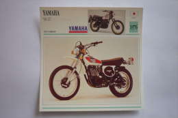 Transports - Sports Moto-carte Fiche Technique Moto ( Yamaha 500 Xt  ( Tout Terrain ) -1976 ( Description Au Dos - Moto Sport