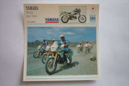 Transports - Sports Moto-carte Fiche Technique Moto ( Yamaha 750 Xtz Super Tenere ( Tout-terrain ) -1991 - Moto Sport