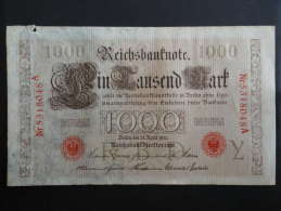 1910 A - 21 Avril 1910 - Billet 1000 Mark - Allemagne - Série A : N° 5318048 A - Banknote Deutschland Germany - 1000 Mark