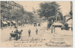 75 // PARIS   XIII EME   Statue De Jeanne D'Arc, Et Le Boulevard Saint  Marcel   LL 423 - Arrondissement: 13