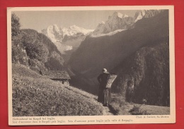 ATI-014 Herbstabend Im Bergell Bei Soglio Valle Di Bregaglia, Alte Frau   Nicht Gelaufen. - Bregaglia