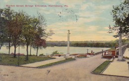 Pennsylvania Harrisburg Market Street Bridge Entrance 1911 - Harrisburg