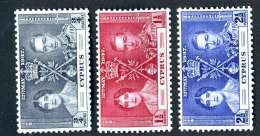 565 ) Cyprus SG.#148-50 Mint*  Offers Welcome - Cyprus (...-1960)