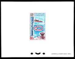 FRENCH POLYNESIA 1965. Art Sea Island 80F DeLuxe     [prueba Druckprobe épreuve Prova Proeven] De Luxe - Imperforates, Proofs & Errors