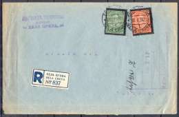 Lettre RECOMMANDEE    Cachet  BELA CRKVA  Le  20 II 1935  Affranchie Avec 2 Timbres - Brieven En Documenten