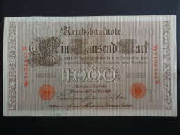 1910 N - 21 Avril 1910 - Billet 1000 Mark - Allemagne - Série N : N° 2104342 N - Banknote Deutschland Germany - 1.000 Mark