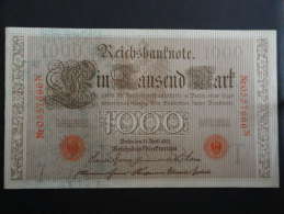 1910 N - 21 Avril 1910 - Billet 1000 Mark - Allemagne - Série N : N° 0557666 N - ReichsBanknote Deutschland Germany - 1.000 Mark