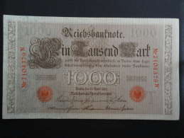 1910 N - 21 Avril 1910 - Billet 1000 Mark - Allemagne - Série N : N° 2104379 N - ReichsBanknote Deutschland Germany - 1.000 Mark