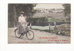 Carte 1908 DE BOURG LA REINE /   Je Vous Envoie Le Bonjour (vélo) - Bourg La Reine