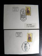 2 Cards From Austria Special Cancel Fdc Elssler Woman - Brieven En Documenten