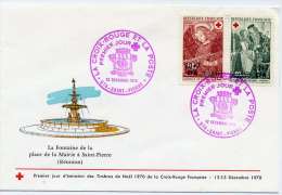 PJ Timbres Croix Rouge - Saint Pierre Réunion - 12 Décembre 1970 - R373 - Cartas & Documentos