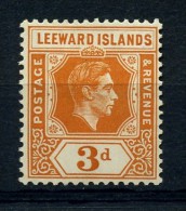 LEEWARD  ISLANDS    1938    3d  Orange     MH - Leeward  Islands