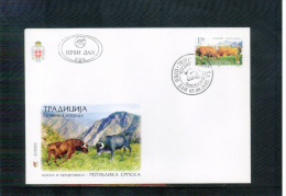 Bosnia And Herzegowina Serbian Post Office Banja Luka  2005 Tradition  FDC - Vaches