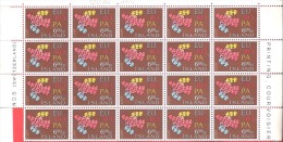 ICELAND # BLOCK OF 20 STAMPS "EUROPE 1961" - Nuevos