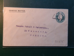 37/656   ENVELOPPE TO HAMBURG - Stamped Stationery, Airletters & Aerogrammes