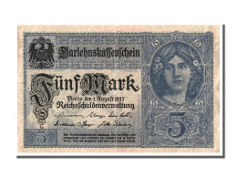 Billet, Allemagne, 5 Mark, 1917, 1917-08-01, TTB - 5 Mark