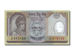 [#253554] Népal, 10 Rupees, Type G. Bir Bikram - Népal