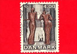 DANIMARCA - Danmark - 2002 - Arte - Nudi - Sculture Di Hanne Warming - Le Ragazze In Aeroporto - 4.00 - Usado