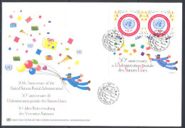 UN Maxi FDC - GE 2001 01 - 50e Anniversaire De L´Administration Postale Des Nations Unies - FDC