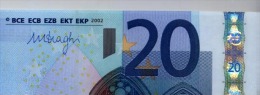 NUOVA SERIE NOTE BANCONOTA BILLET DA 20 EURO DRAGHI S ITALIA J033.. UNC LE PRIME DI DRAGHI - 20 Euro