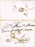 5713. Carta Entera Pre Filatelica SABADELL (Barcelona) 1807 - ...-1850 Prefilatelia