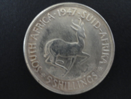 1947 - FAUSSE MONNAIE - 5 Schillings Afrique Du Sud - South Africa - 38 Mm De Diamètre - Südafrika