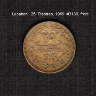 LEBANON     25  PIASTRES  1969  (KM # 27.1) - Liban