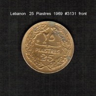 LEBANON     25  PIASTRES  1969  (KM # 27.1) - Lebanon