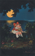 ENFANTS -  Jolie Carte Fantaisie Enfants Amoureux Au Clair De Lune Signée COLOMBO - Colombo, E.