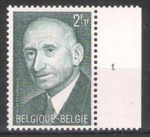 Belgie OCB 1419 (**) Met Plaatnummer 1. - 1961-1970