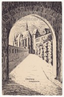 GERMANY AK Altenburg, Schlosskirche - Castle Church - KUENSTLER C1910s Vintage Scetch Art Postcard [6674] - Altenburg