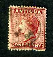 687 ) Antigua SG#16  Perf14  Small Thin   Offers Welcome - 1858-1960 Colonia Britannica