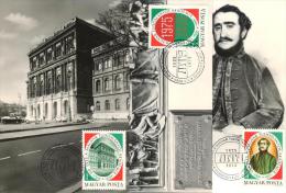 HUNGARY - 1975.Maximum Card Cpl.Set - Academy Of Science / Széchenyi Mi:3039-3041 - Maximumkarten (MC)