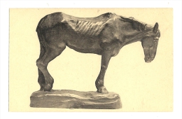 Cp, Sculpture, Vieux Cheval De Mine - C. Meunier - Sculpturen