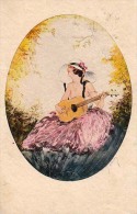 AK KÜNSTLERKARTEN FLORENCE HARDY  Ein Schönes Mädchen Mit Einer Gitarre Nr.1054.,ART NOUVEAU,OLD POSTCARD 1943 - Hardy, Florence