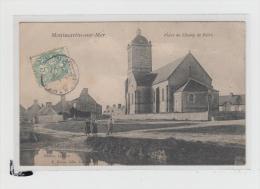CPA/FRANCE/MONTMARTIN SUR MER/PLACE DU CHAMP DE FOIRE/1906 - Montmartin Sur Mer