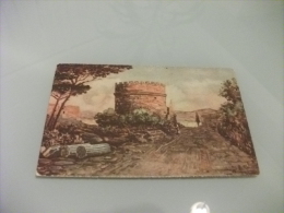 Pittorica Roma VIA APPIA TOMBA DI CECILIA METELLA  Illustratore VEDI FIRMA - Mehransichten, Panoramakarten